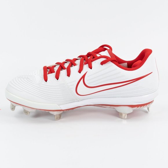 Nike Women's Lunar Hyperdiamond 3 Pro 'White Red' CD0110-1067 Softball Cleats - Picture 3 of 11